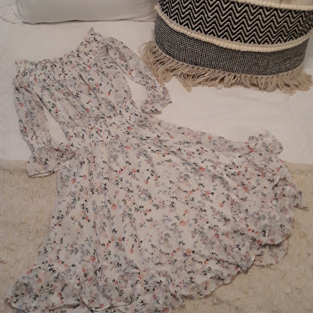 Chiffon Ruffled Garden Party Dress
